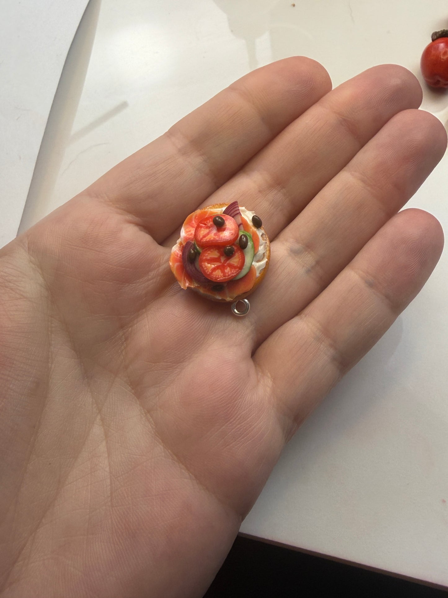 Loaded Bagel Charm