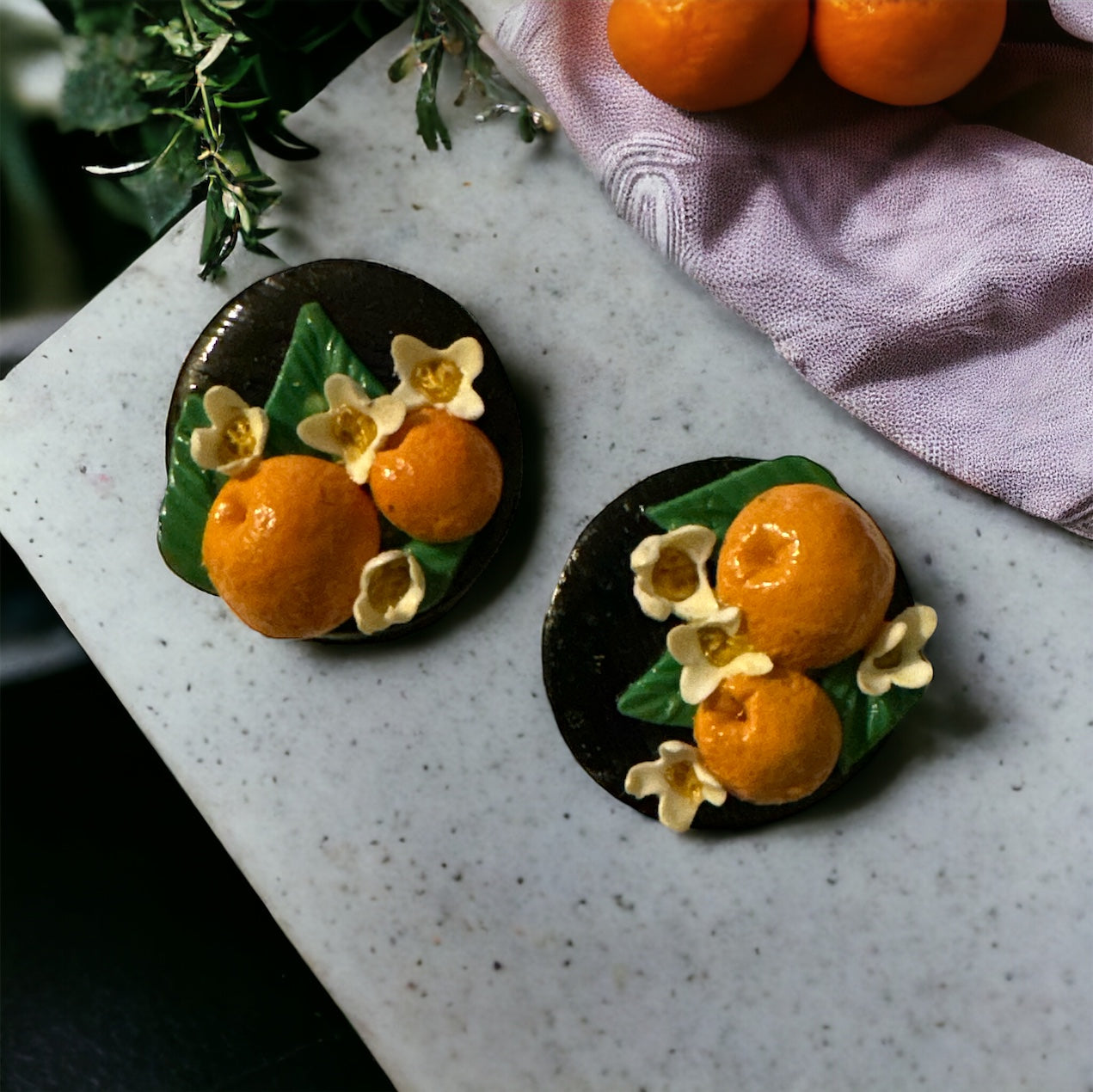 Orange You Glad Stud Earrings