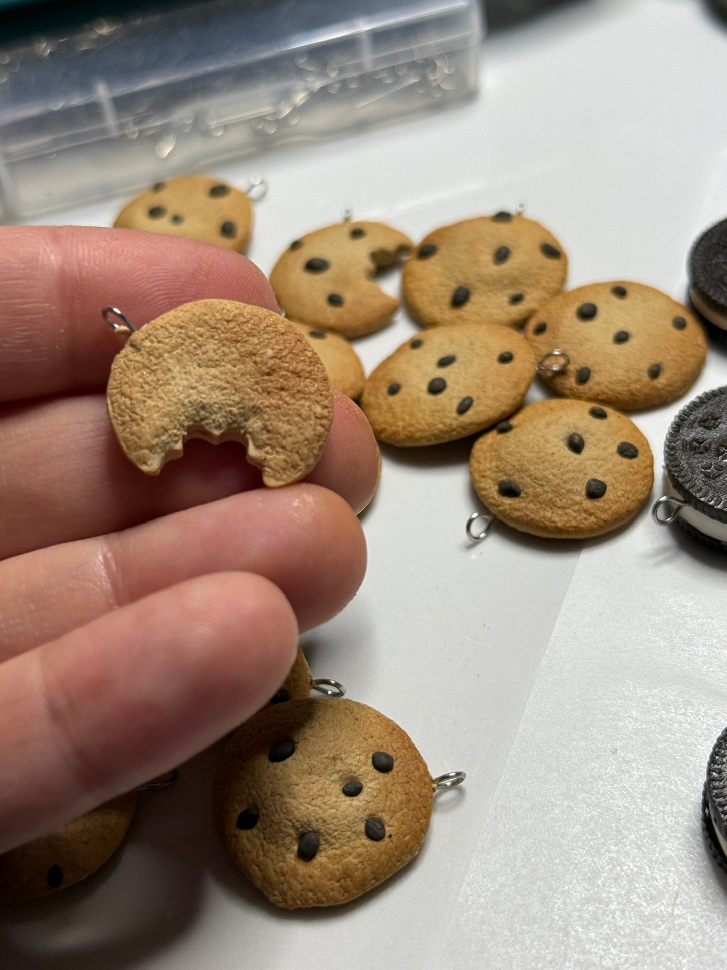 Chocolate Chip Cookie Earrings
