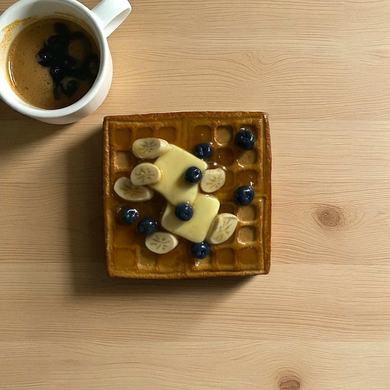 Waffle Magnet - Blueberry and Banana