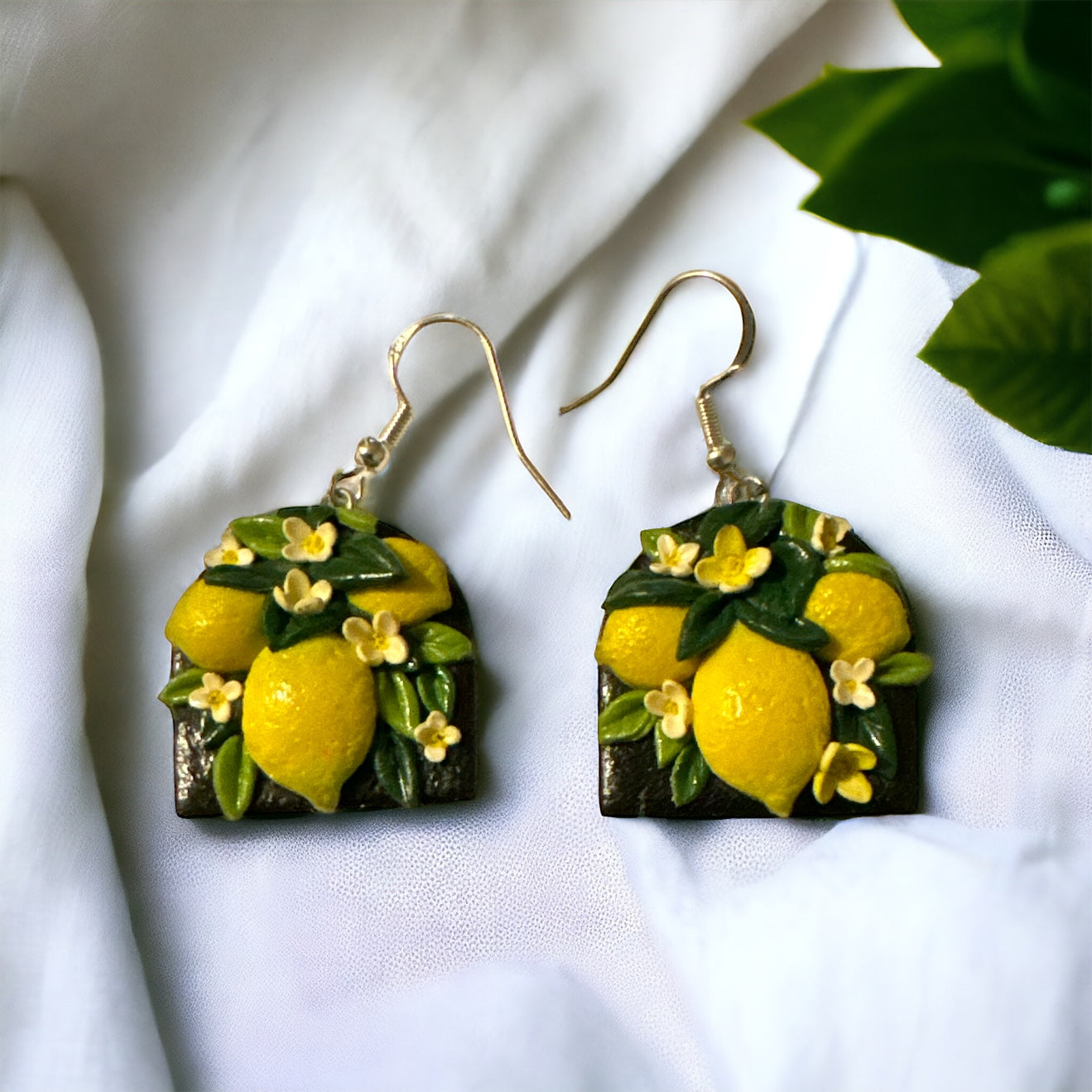 Make Lemonade Sculpted Lemon Statement Earrings