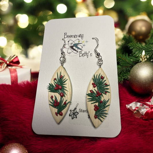 Boughs and Berries Holiday Earrings