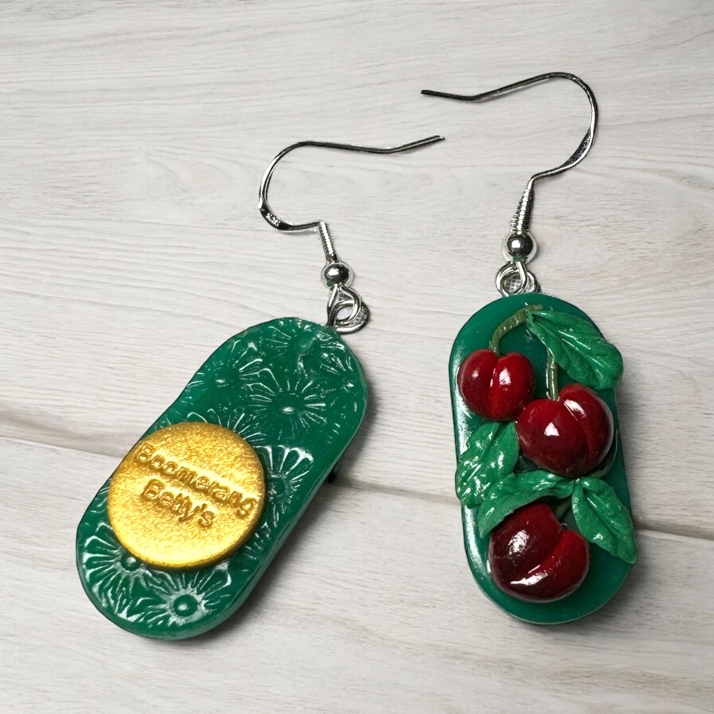 Jadeite Cherry Earrings