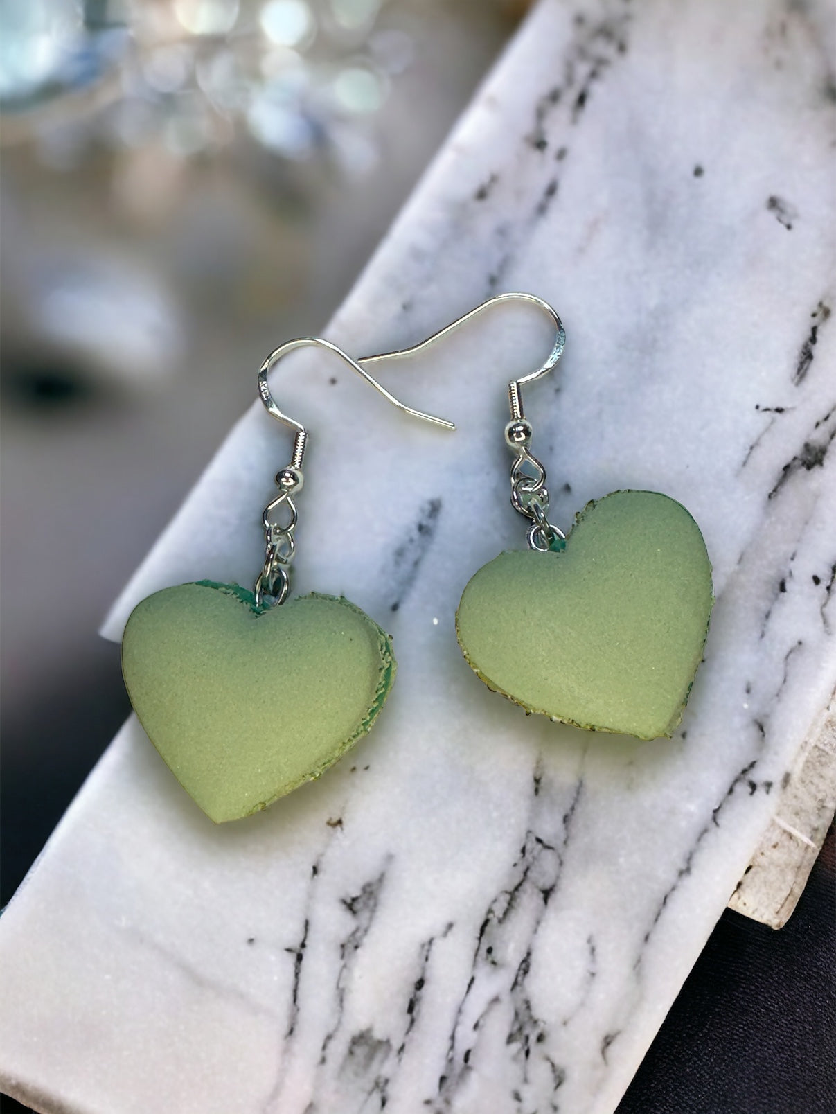 Bigger Macs Pistachio Macaron Earrings