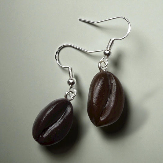Coffee bean earrings