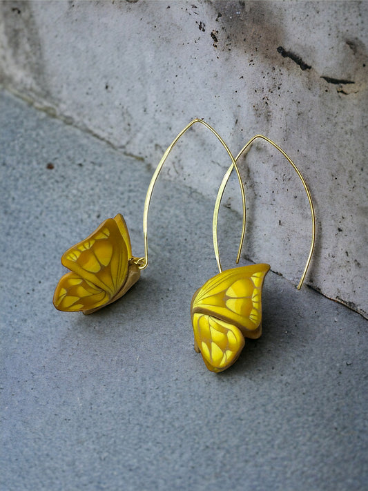 Penelope Yellow Butterfly Earrings