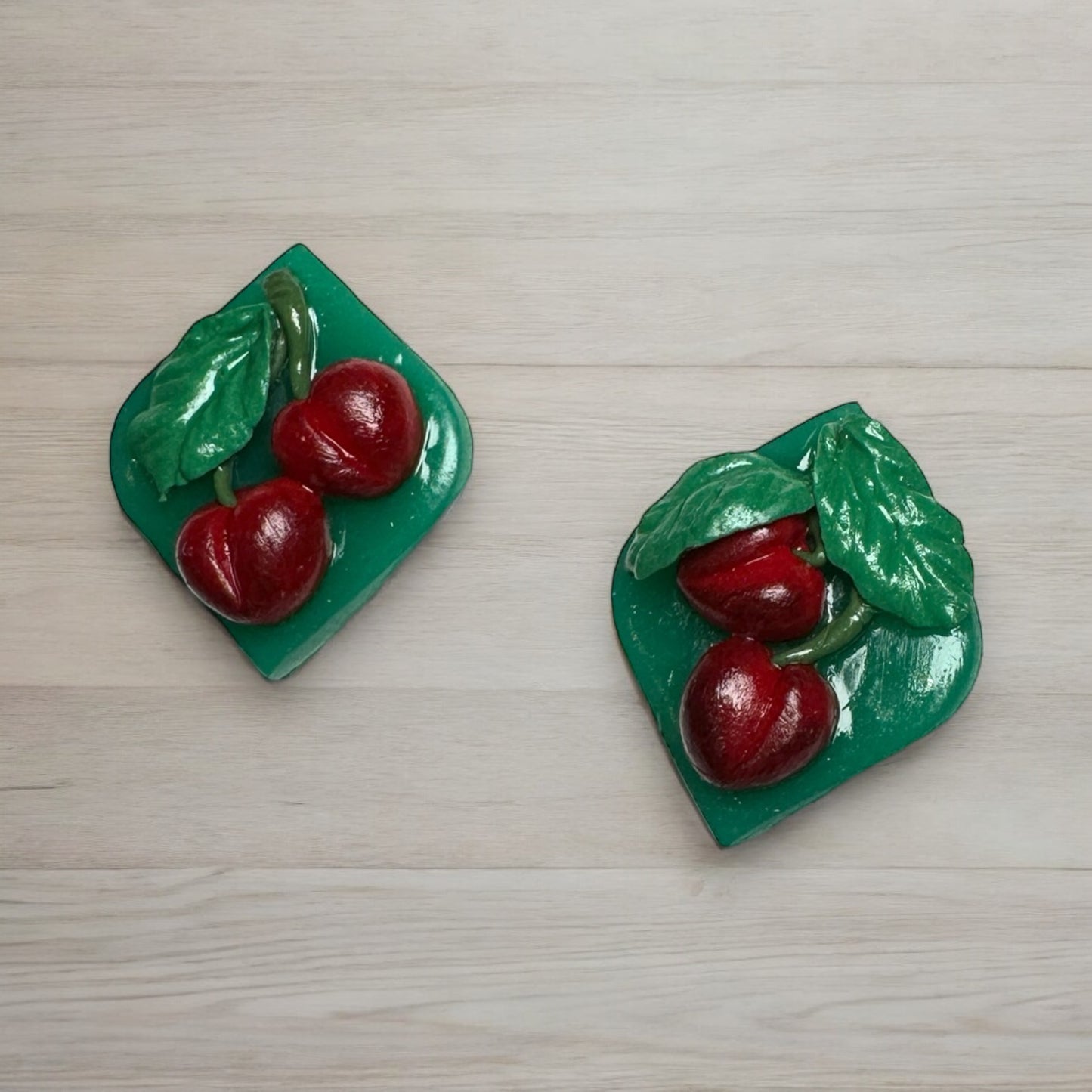 Jadeite Cherry Earrings