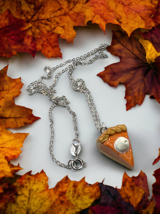 Pumpkin pie necklace