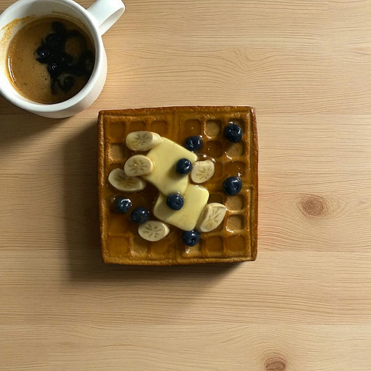 Waffle Magnet - Blueberry and Banana