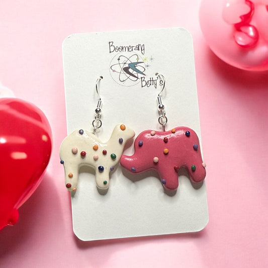 Iced Animal Cookie Earrings