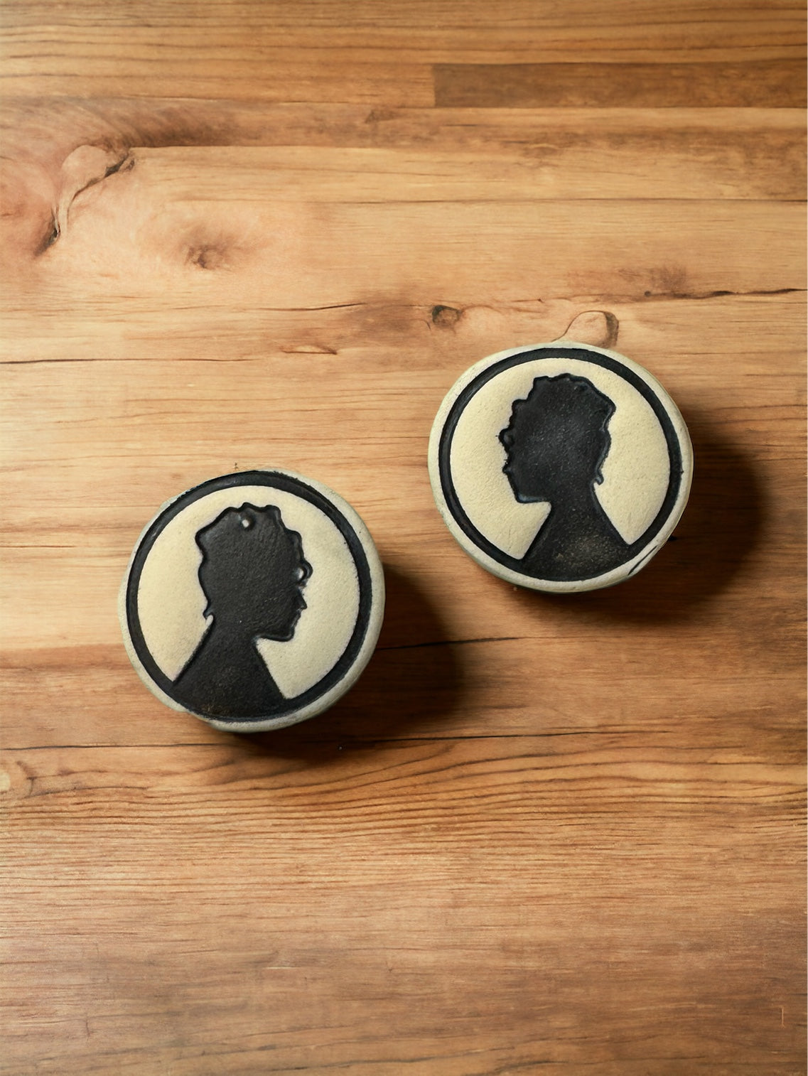 Lady W Logo Stud Earrings