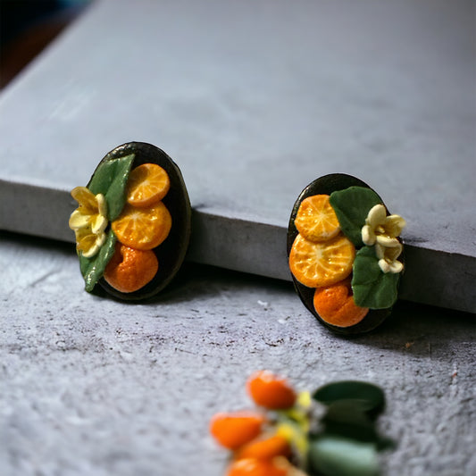 Orange You Glad Stud Earrings