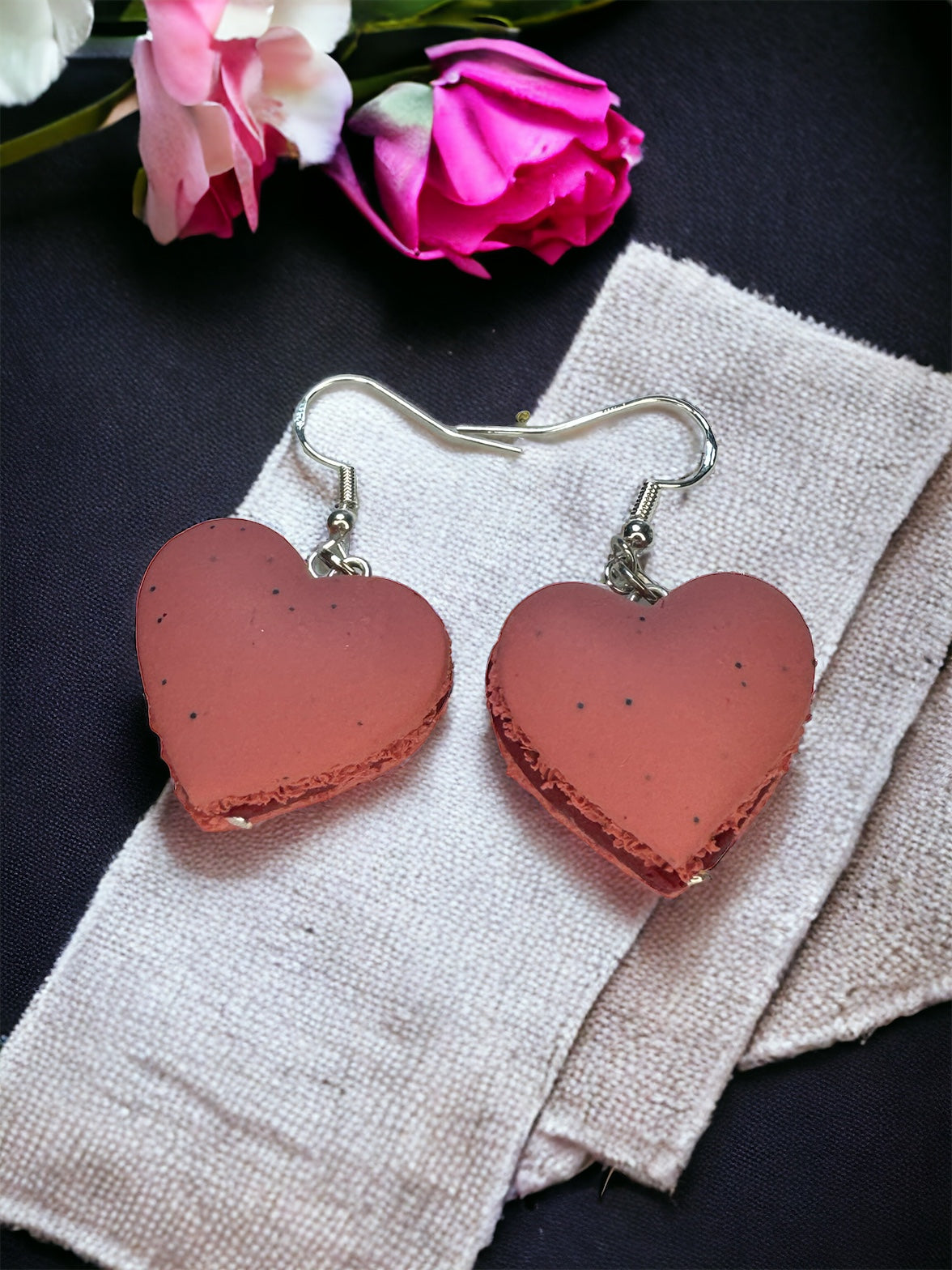 Bigger Macs Heart Macaron Earrings