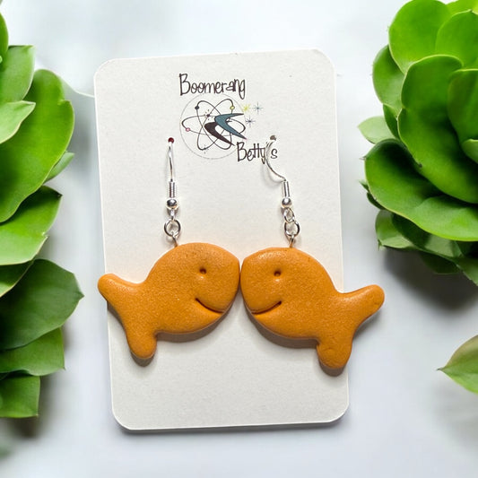 Fish Snack Cracker Earrings