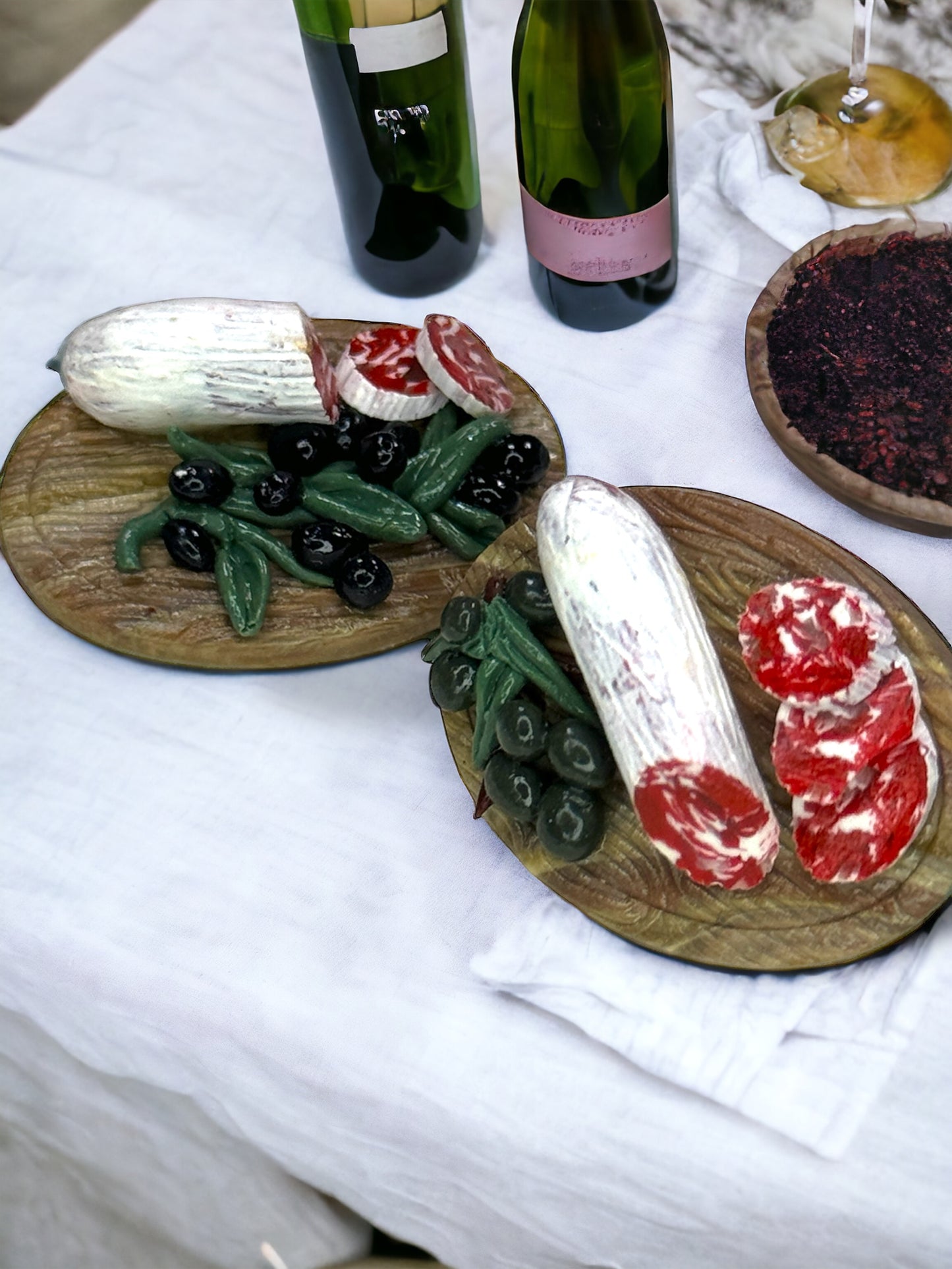 Salami and Olive Branch Wine Board