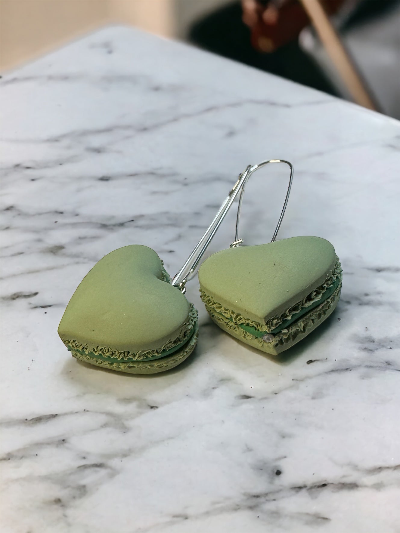 Bigger Macs Pistachio Macaron Earrings